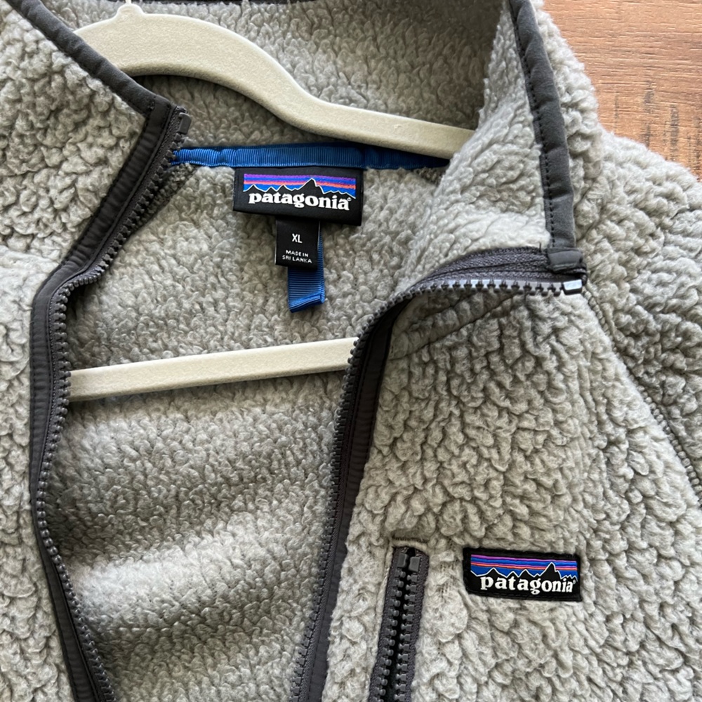 Gray Patagonia Teddy Bear Jacket